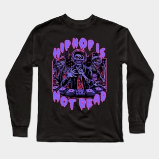 How Hip Hop Survives the Zombie Apocalypse: A Graffiti Artist’s Tribute to the Culture and History of Rap Music Long Sleeve T-Shirt